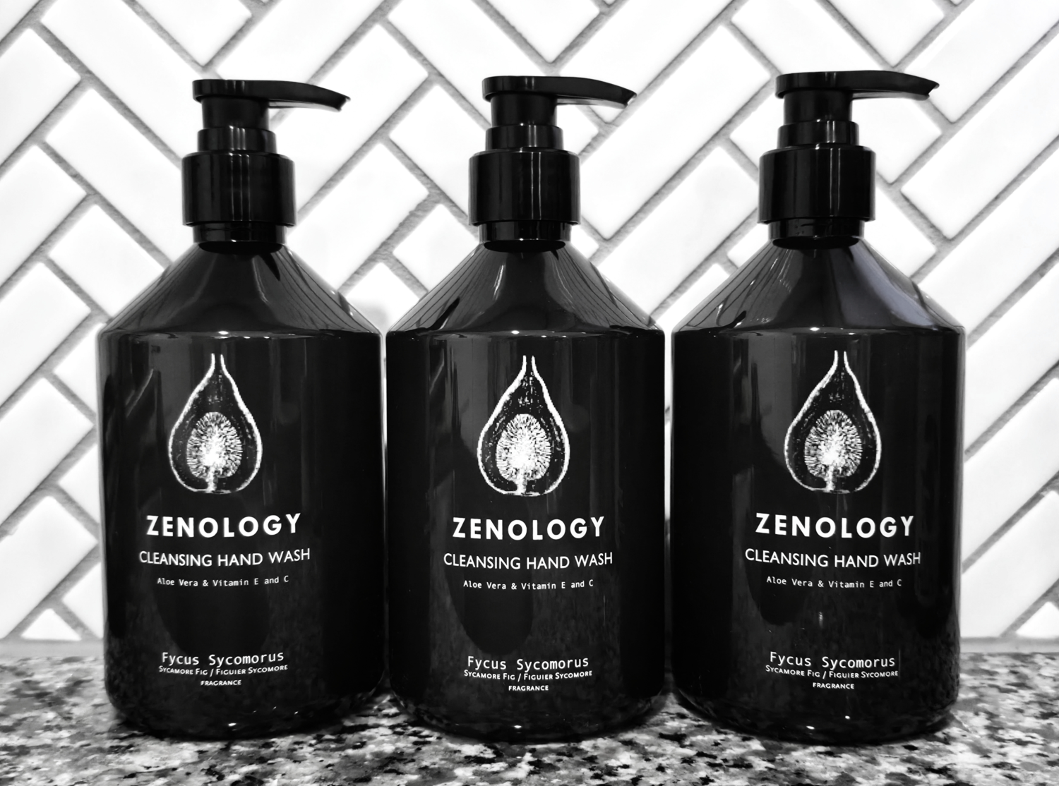 3 PACK Zenology Fycus Sycomorus Cleansing Hand Wash 16.9oz BUNDLE