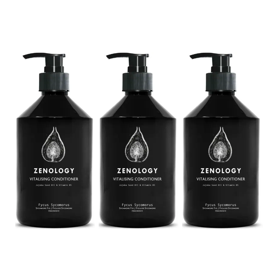 3 PACK Zenology Fycus Sycomorus Vitalising Conditioner 16.9oz