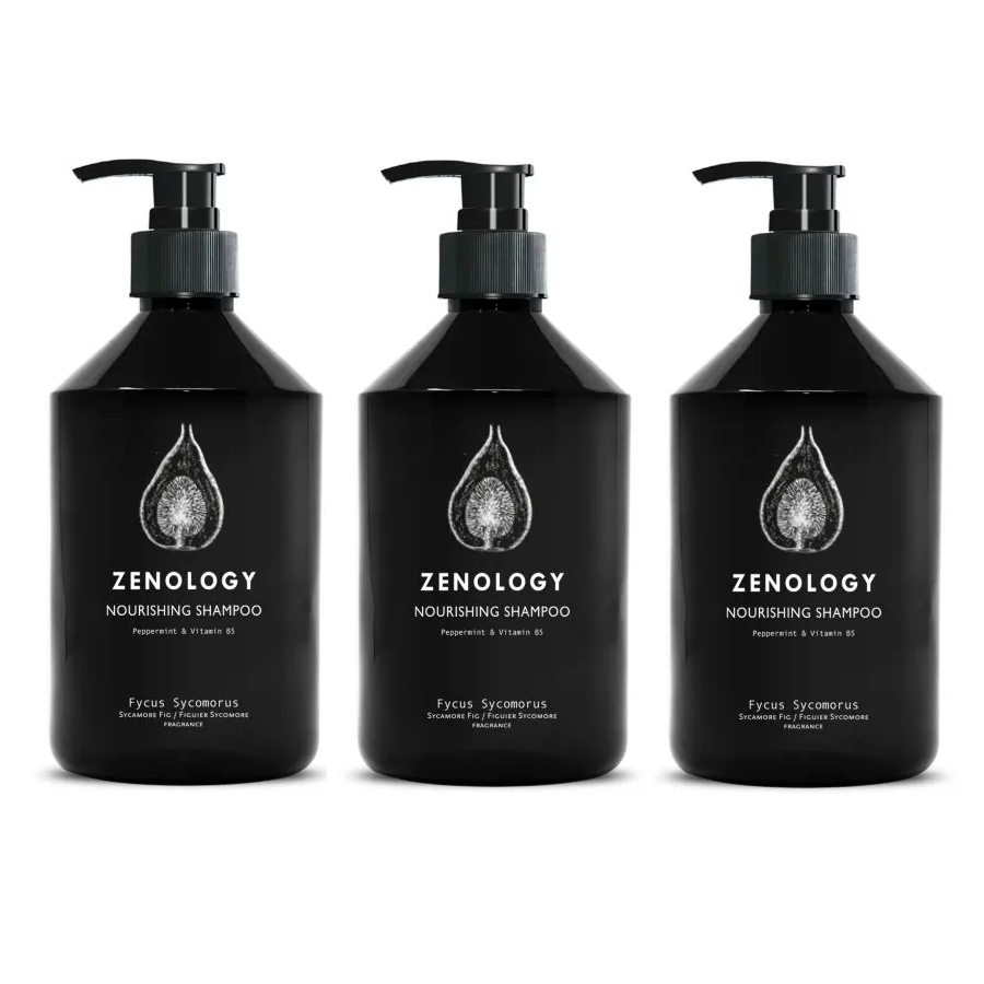 3 PACK Zenology Fycus Sycomorus Nourishing Shampoo 16.9oz