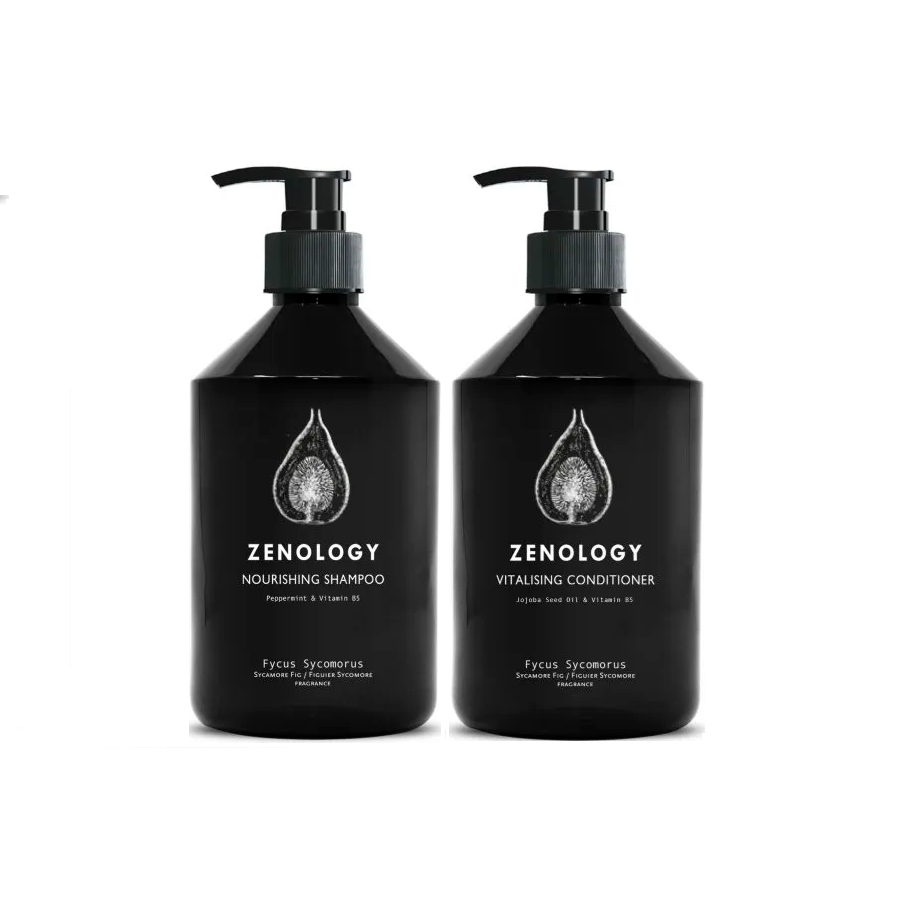 BUNDLE (2 Pack) Zenology Fycus Sycomorus Shampoo & Conditioner 16.9oz